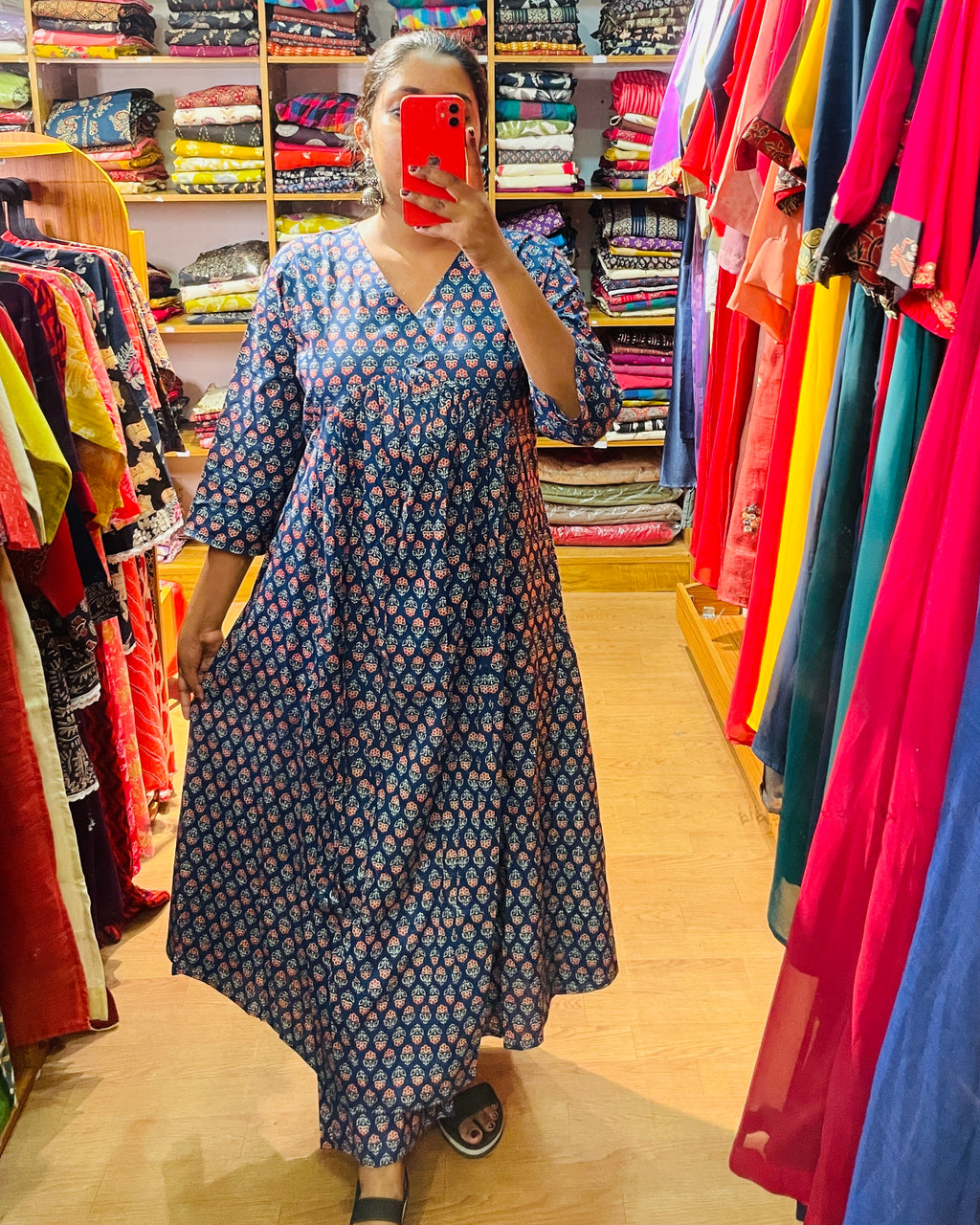 Indira Indigo Ajrakh Coord Set