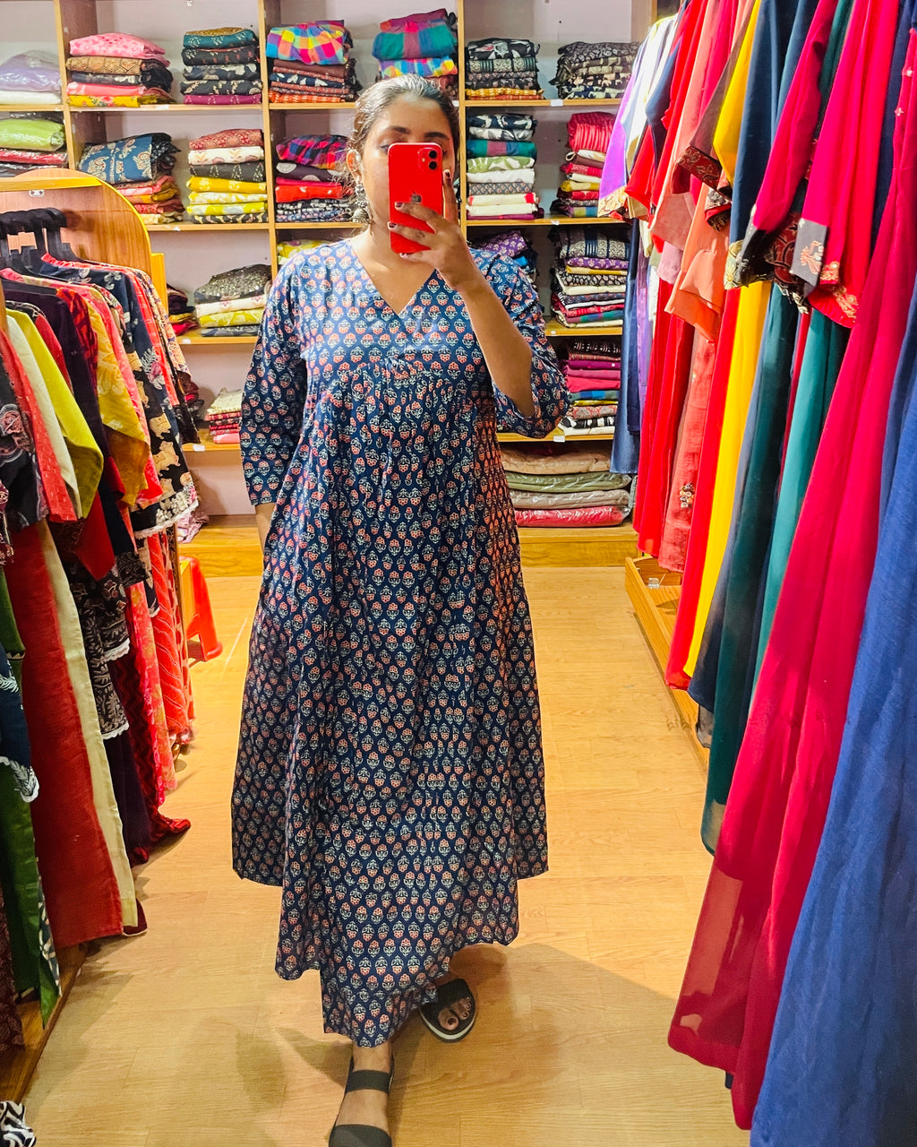 Indira Indigo Ajrakh Coord Set