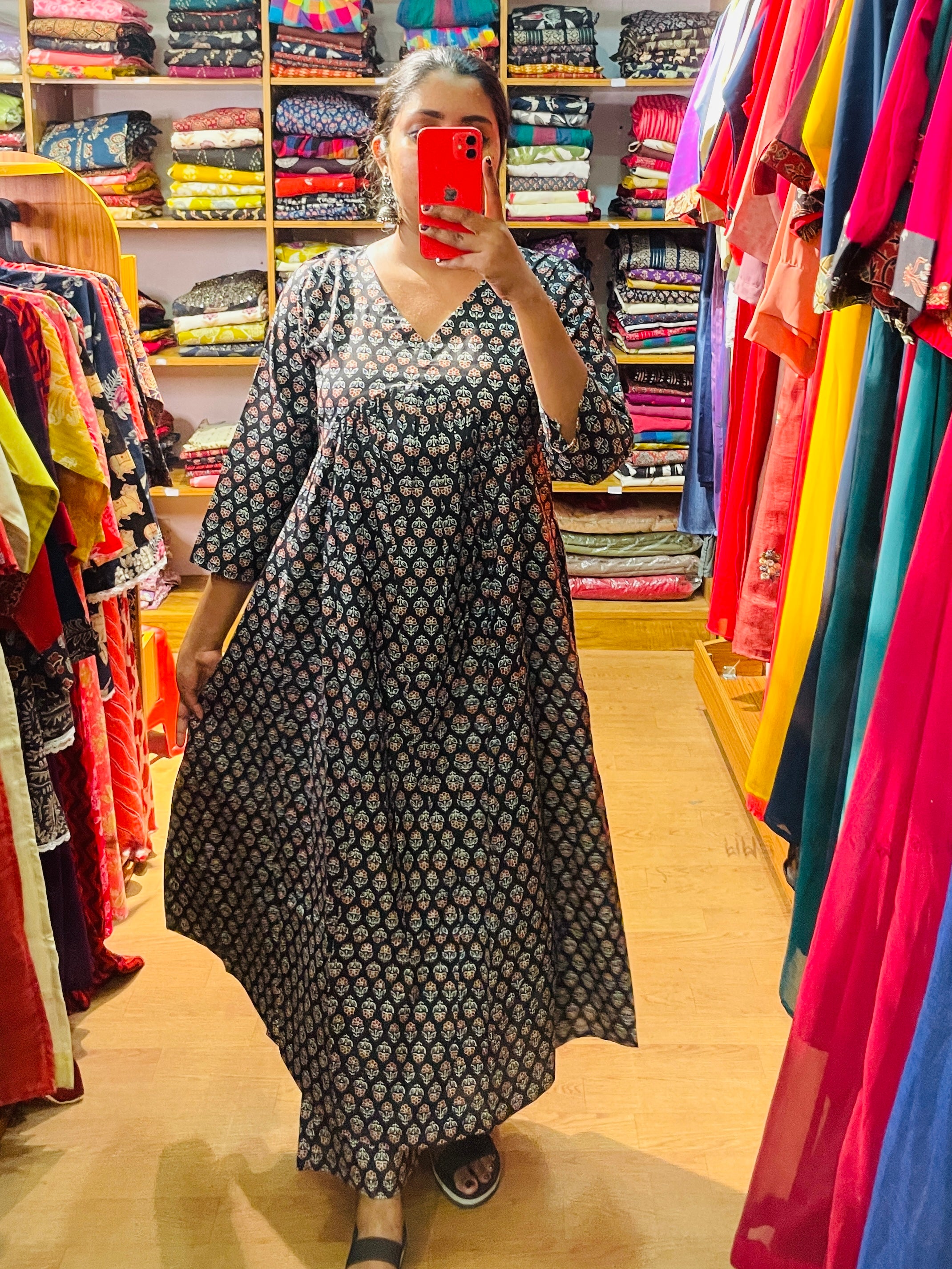 Indira Black Ajrakh Coord Set