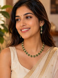 Diva Green Bloom AD Necklace Set